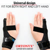 Image of ORTONYX Pinky Finger Splint – Boxer Fracture Brace for 4th & 5th Finger, Ulnar Gutter Support, Metacarpal Immobilizer, Breathable & Adjustable Hand Brace for Left or Right Hand / KB434 Black