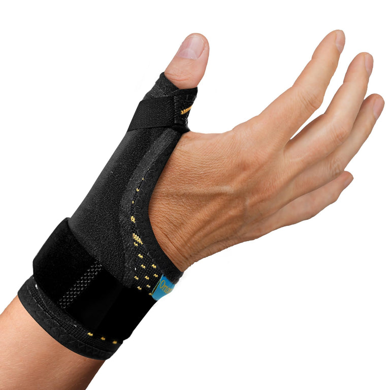 ORTONYX Thumb Immobilizer Brace Thumb Spica Support Splint- Arthritis, Pain, Sprains, Strains, Carpal Tunnel - Wrist Strap - Left or Right Hand / ACKB433