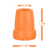 Image of Crutch Tips (1 Pair) - Orange