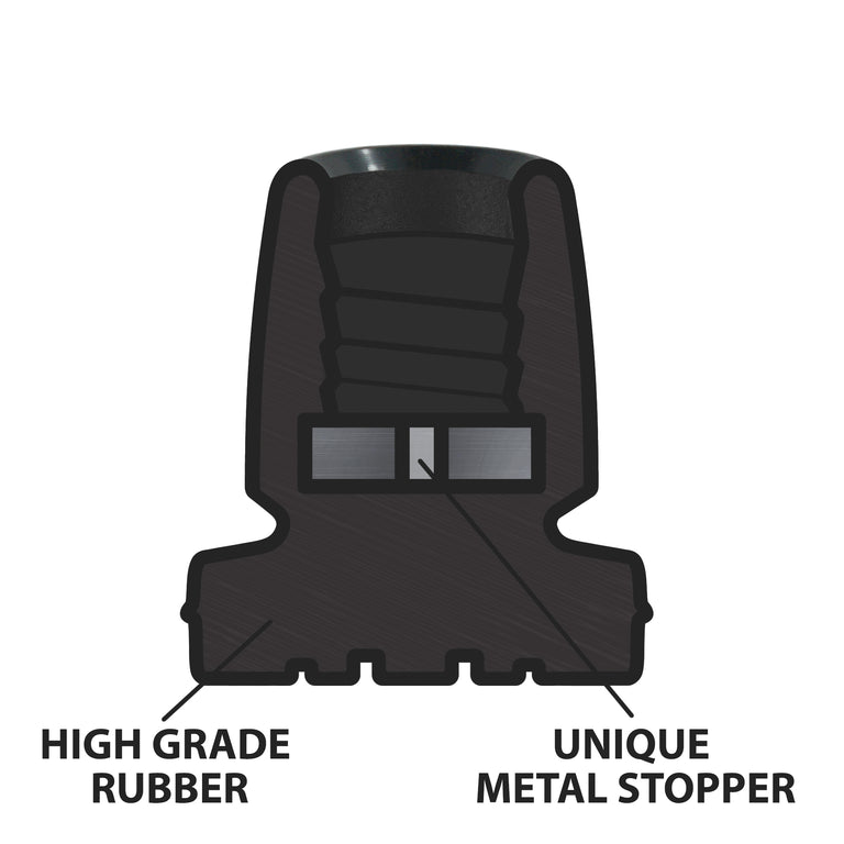 Crutch Tips (1 Pair)  Black