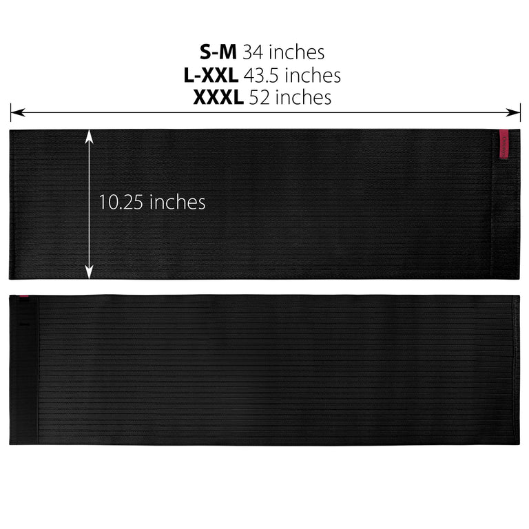 10.25 Inch Abdominal Binder for Men and Women - Black