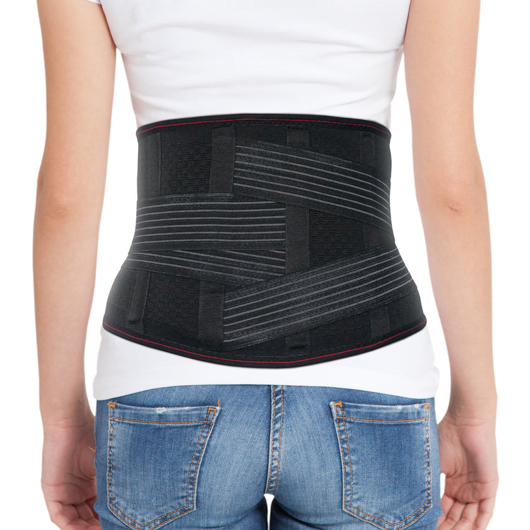 Lumbar Support Belt Lumbosacral Back Brace – Ergonomic Design and Breathable Material / ACKB724-BK