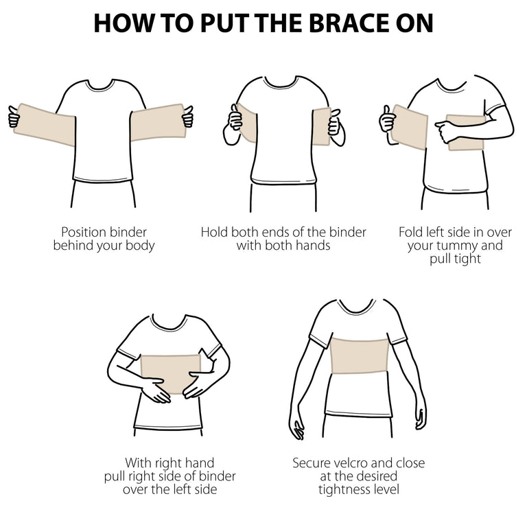 6.25 Inch Rib and Chest Support Brace / ACOX5256-BG