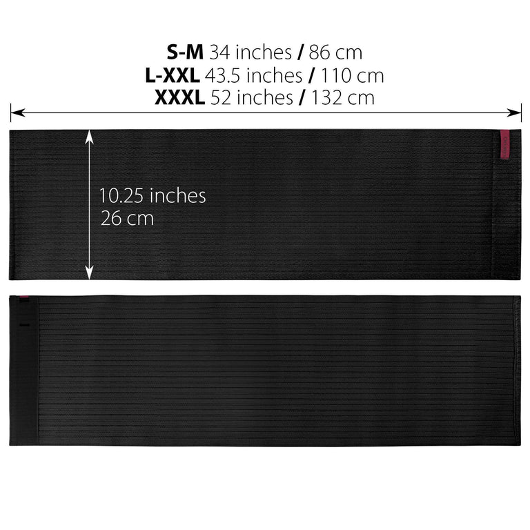 ORTONYX Premium Umbilical Hernia Belt for Men and Women / 10.25" Abdominal Binder With Hernia Support Pad - Navel Ventral Epigastric Incisional and Belly Button Hernias - Black OX5241-10