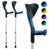 Image of Advance Adult Walking Forearm Crutches Ergonomic Handle with Comfy Grip
