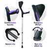 Image of Advance Adult Walking Forearm Crutches Ergonomic Handle with Comfy Grip